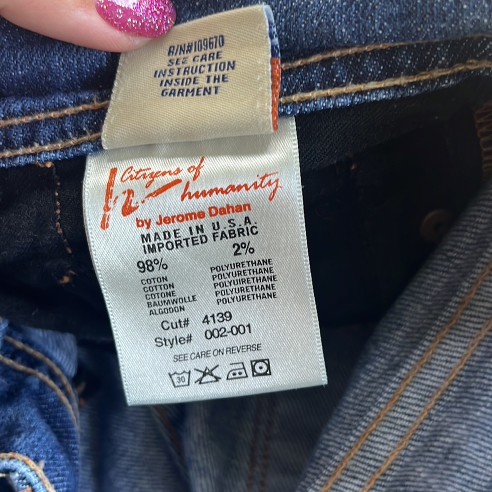 Citizens of Humanity Low Waist Flare Ingrid Cutoff Shorts Size 28 - Picture 10 of 15